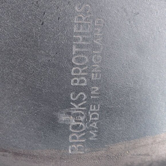 Brooks Brothers England Black Patent Leather Tuxedo Opera Shoes 9.5 Wedding Prom - Picture 12 of 13